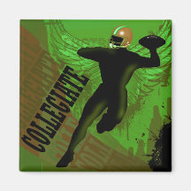 "Collegiate Football" by Cheryl Daniels Magnet