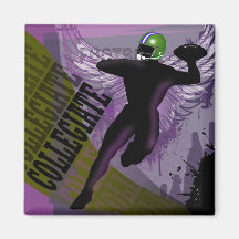 "Collegiate Football" by Cheryl Daniels Magnet