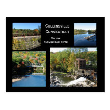 Collinsville on The Farmington River Postcard