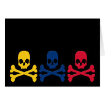 Colombain Skulls Greeting Card