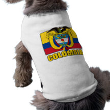 Colombia Coat of Arms Pet T Shirt
