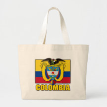 Colombia Coat of Arms Tote Bags