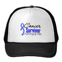 Colon Cancer Survivor Awareness Journey Ribbon Mesh Hats