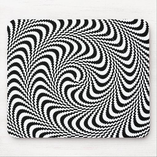 Colorable Optical Block Spiral Mouse Mat