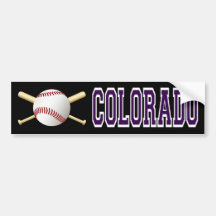 COLORADO BASEBALL BUMPER STICKER