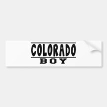 Colorado Boy Designs Bumper Sticker