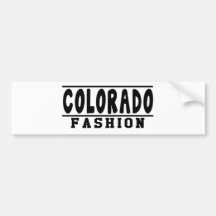 Colorado Fashion Designs Bumper Stickers