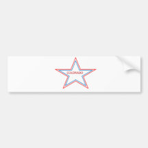 Colorado in a star. bumper stickers