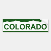 colorado plate new - COLORADO Bumper Stickers