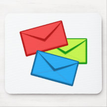 Colored Envelopes Mouse Pads