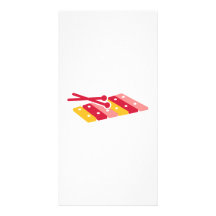 Colored Xylophone Personalized Photo Card