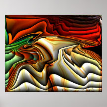 COLORFUL ABSTRACT VIBRANT HOME OFFICE DECOR by Teo Posters