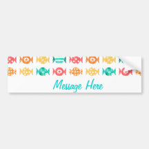 Colorful candies galore bumper sticker