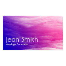 Colorful Clouds Marriage Counseling Business Card