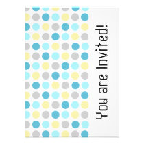 Colorful Dots Invitation invitations