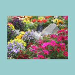 Colorful Flowers in Skagway Park, Alaska canvas prints