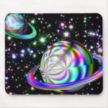 colorful galaxy mouse pads