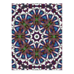 COLORFUL KALEIDOSCOPE PATTERN POSTCARDS