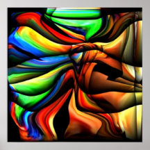 COLORFUL VIBRANT HOME OFFICE DECOR by Teo Posters