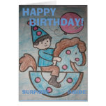 COLORING BIRTHDAY CARD