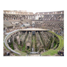 colosseum circle postcard