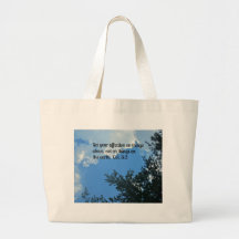 Colossians 3:2 tote bag
