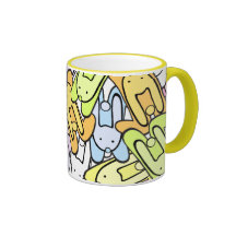 colour bunnies mugs
