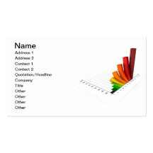 Colour Business Chart Business Card Template