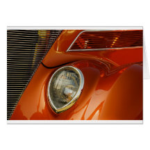 Colour, Curves & Chrome. Greeting Card