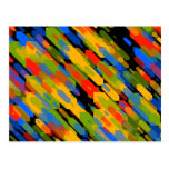 Colour Darts Dark: Red Blue Yellow Green Postcards