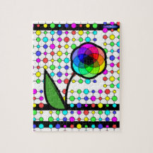 Colour wheel flower puzzle