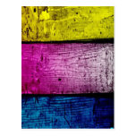 coloured bamboo postcards