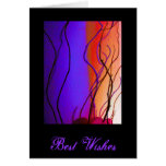 coloured branches- greetings card