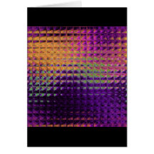 Coloured Glass Greeting Card