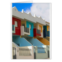 coloured houses card