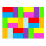 Coloured Rectangles Postcards
