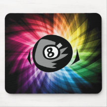 Colourful 8 ball mousepad