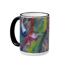 Colourful Abstract Mug by ValAries