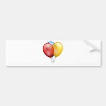 Colourful Balloon Bumper Stickers