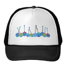 Colourful Banjo String Mesh Hats