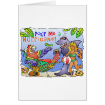 Colourful beach party design. greeting cards