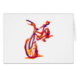 Colourful Bike Designs Greeting Card