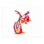 Colourful Bike Designs Postcard