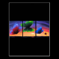 Colourful Butterfly Insects Painting - Multi postcards
