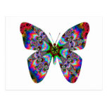 Colourful Butterfly Mandala Postcards