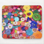 Colourful Button Collage Mouse Mats