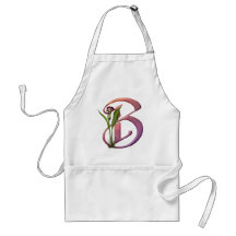Colourful Calla Initial B Aprons