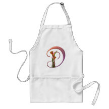 Colourful Calla Initial D Aprons