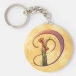 Colourful Calla Initial D Key Chains