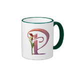 Colourful Calla Initial P Mugs
